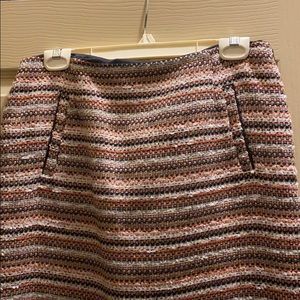 Multi colored weaved skirt